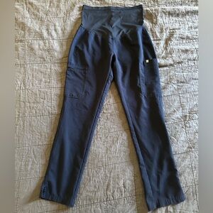 Figs Yola Maternity Scrub Pants, Navy Blue